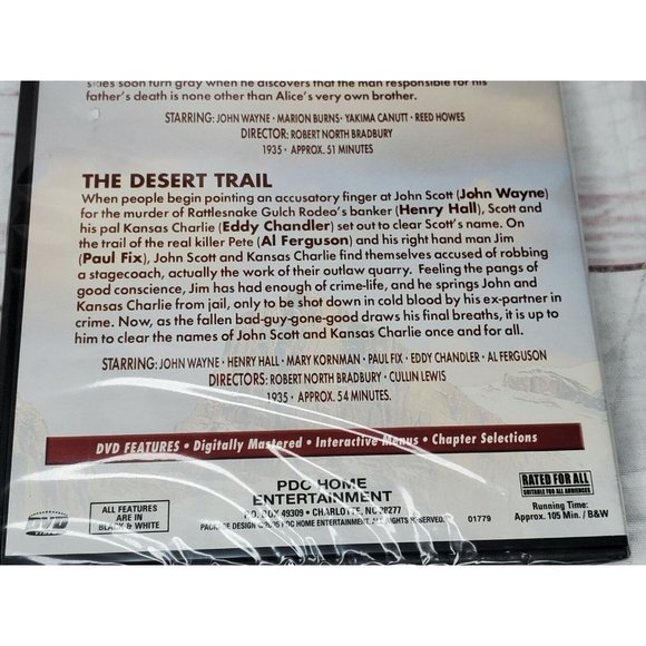 2 Digitally Remastered John Wayne Western Movie Cowboy Movie Bundle - Picture 8 of 9